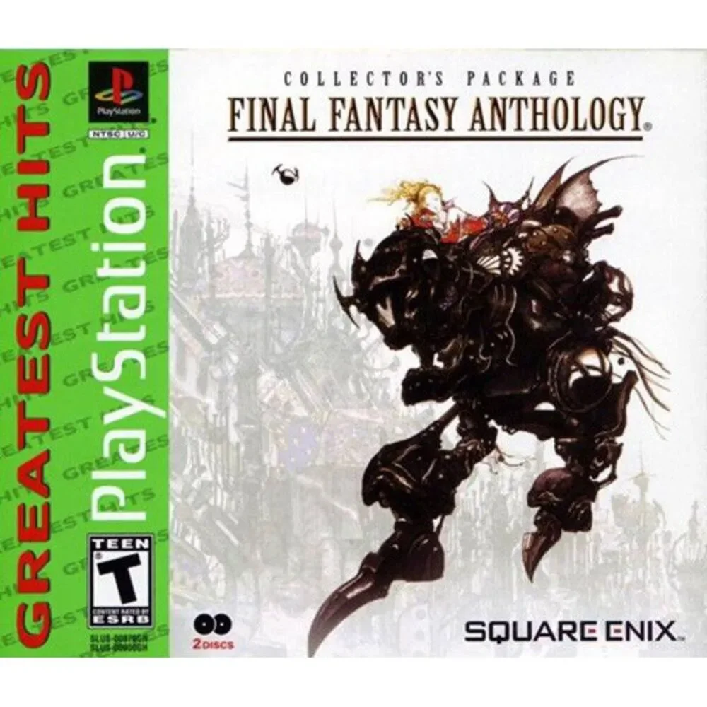Final Fantasy Anthology 5 & 6 PS1 Complete Both Disks Manual Tested And Works